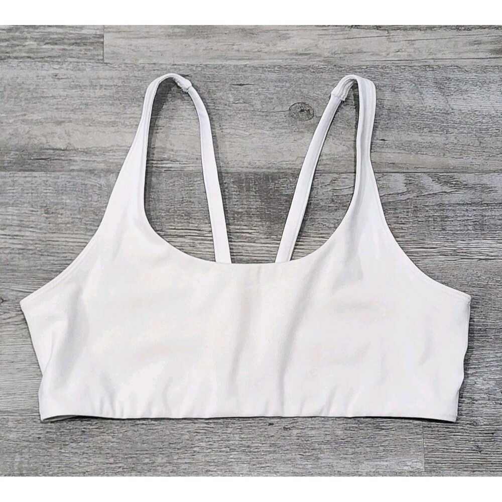 Vuori Yosemite Sports Bra Women's Whit Large Medium Strappy Back Activewear Yoga